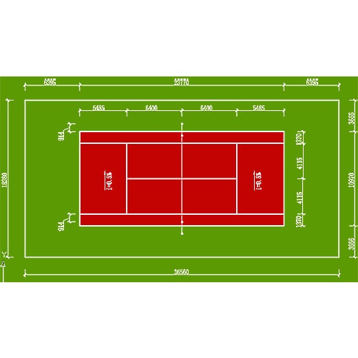 网球场尺寸